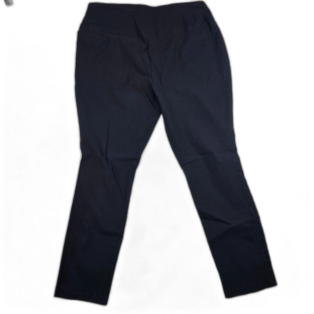 Worthington Black Stretch Ankle Pants Women’s 14 Office Career Pull On - Picture 2 of 11